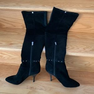Bcbg.  Over  the knee suede boot